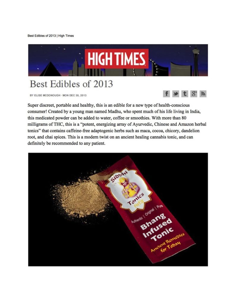 High Times Best Edibles - 2013